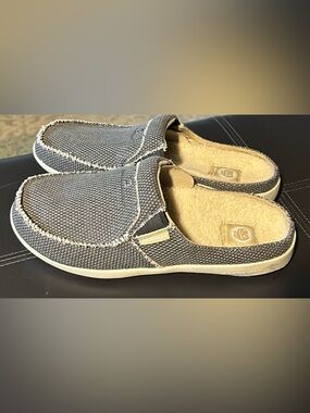 NEW Gecko man orthopedic canvas Slippers Mens 9